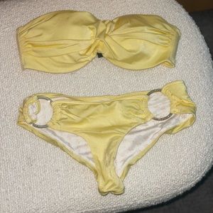Victoria’s Secret Yellow Bikini - 32C Top XS Bottom